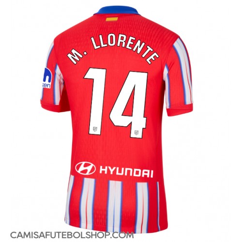 Camisa de time de futebol Atletico Madrid Marcos Llorente #14 Replicas 1º Equipamento 2024-25 Manga Curta